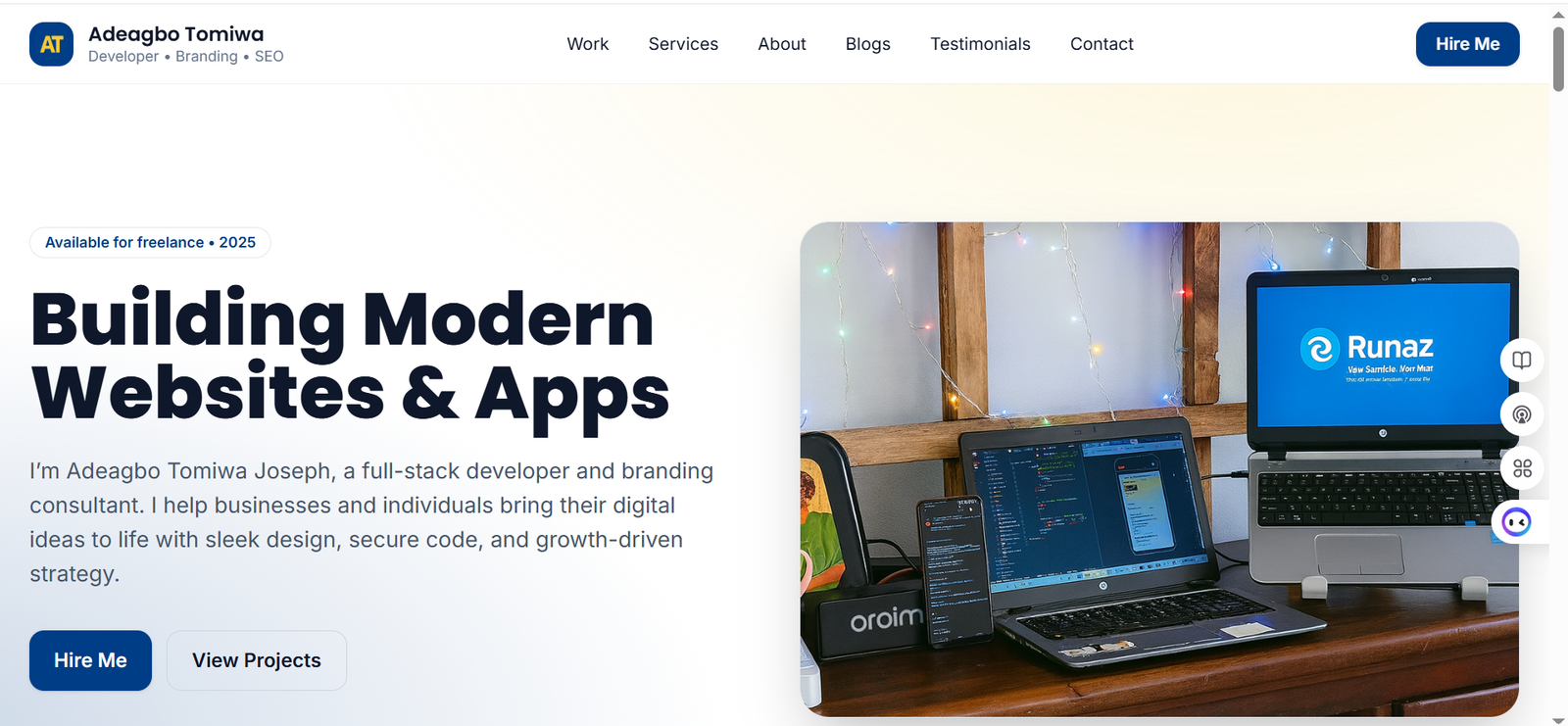 Building My Portfolio Website with PHP & Tailwind