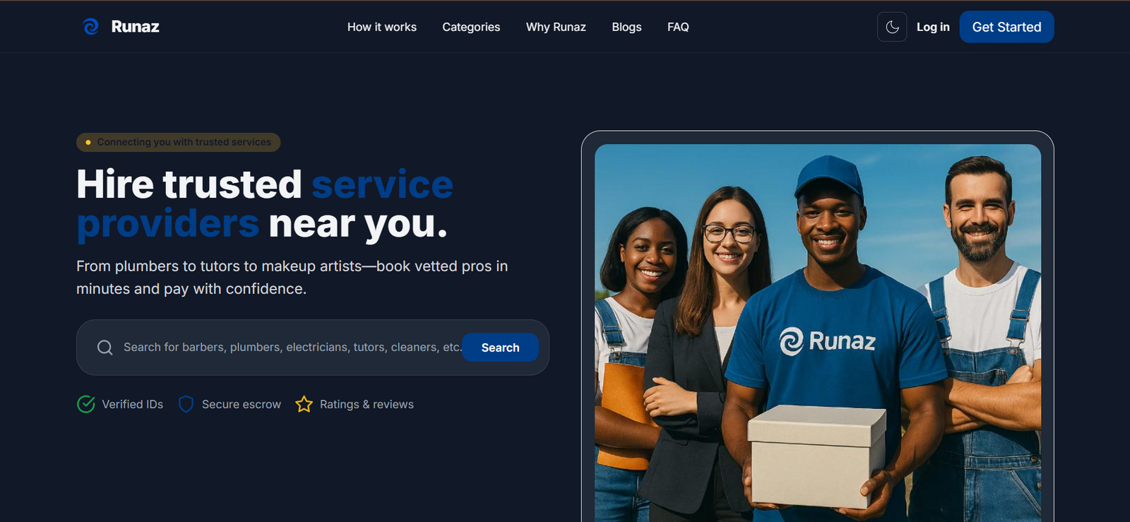 Runaz — Service Marketplace Re-Launch (Building in Public)